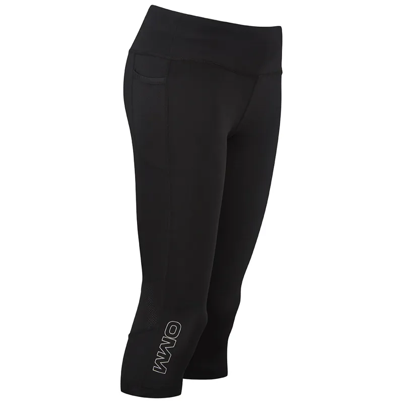 OMM Flash 0.75 Women's Running Tight in Black -1